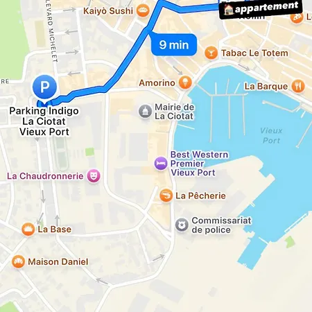T2 Centre Historique La Ciotat- Parking